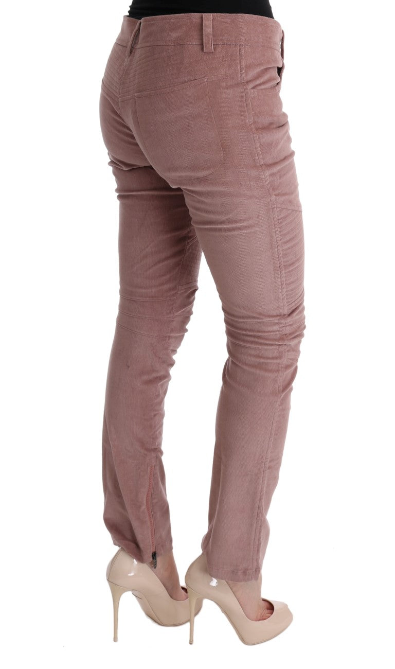 Chic Pink Capri Cropped Trousers Ermanno Scervino