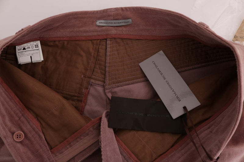 Chic Pink Capri Cropped Trousers Ermanno Scervino