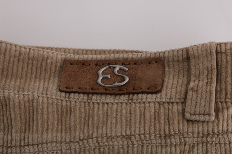Beige Regular Fit Luxe Trousers Ermanno Scervino