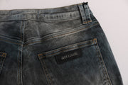 Chic Blue Wash Slim Fit Jeans Cavalli