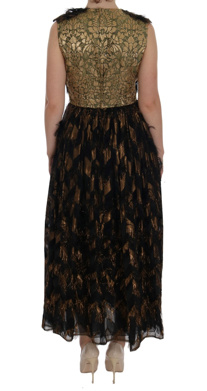 Elegant A-Line Full Length Sleeveless Dress Dolce & Gabbana