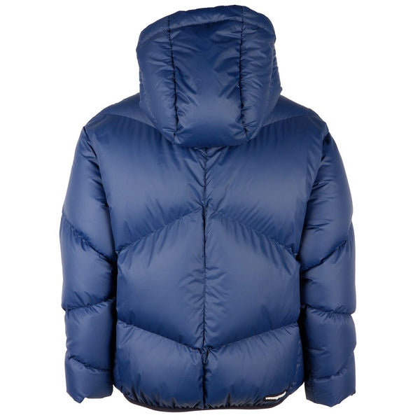 Elegant Blue Feather Down Jacket Centogrammi