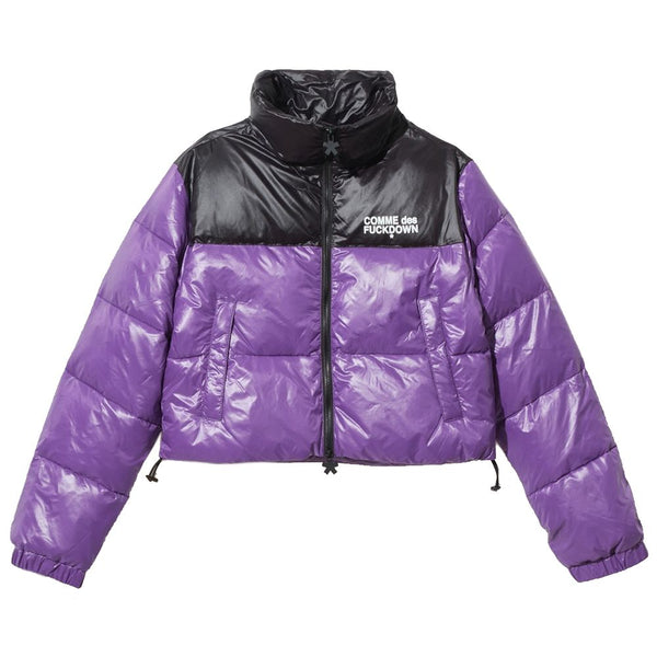 Chic Purple Nylon Down Jacket Comme Des Fuckdown