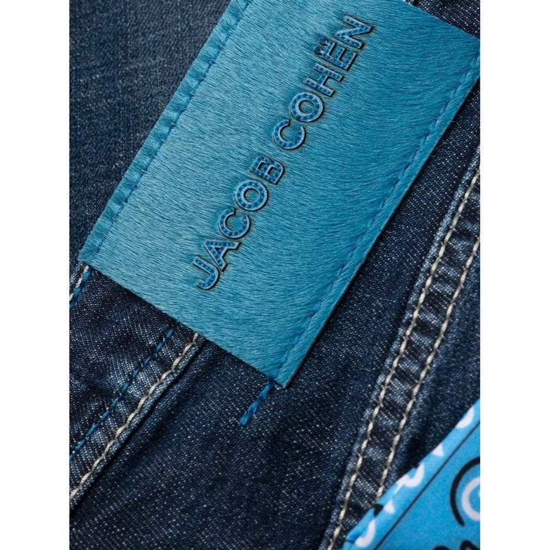 Exclusive Indigo Straight Leg Jeans with Bandana Detail Jacob Cohen