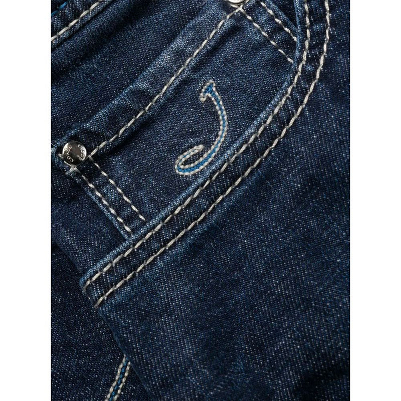 Exclusive Indigo Straight Leg Jeans with Bandana Detail Jacob Cohen