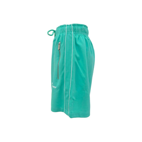 Chic Green Bermuda Shorts with Side Stripes Pharmacy Industry