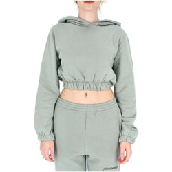 Chic Cropped Hooded Cotton Sweatshirt Hinnominate