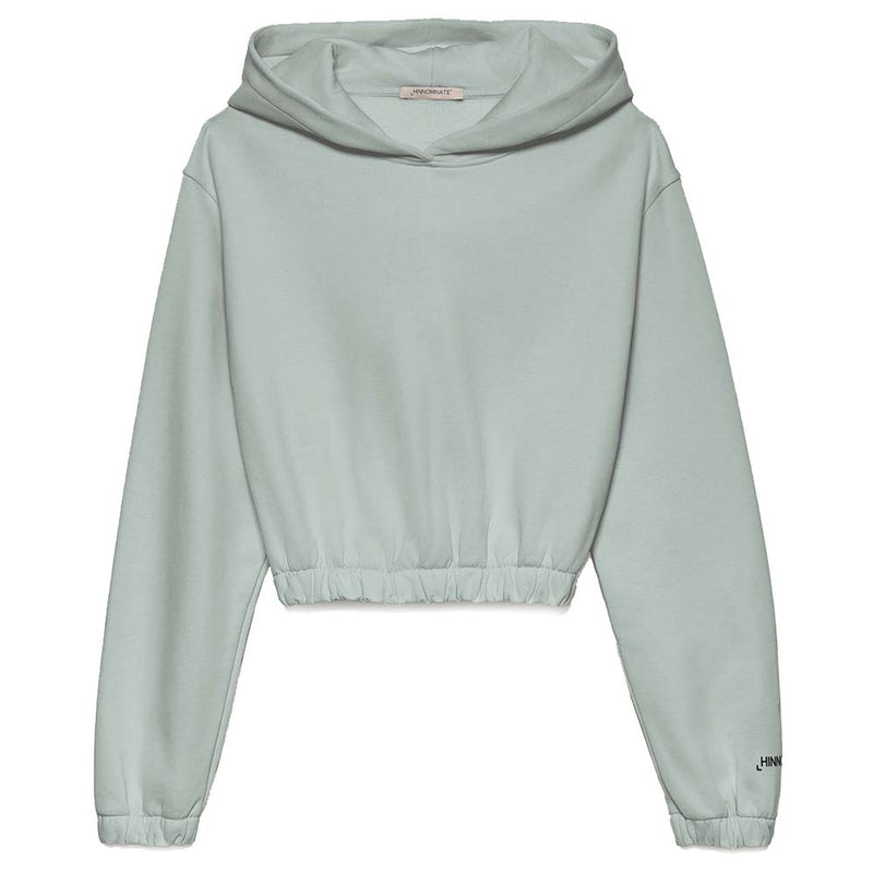 Chic Cropped Hooded Cotton Sweatshirt Hinnominate