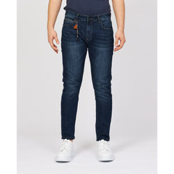 Sleek Blue Cotton Stretch Jeans Yes Zee