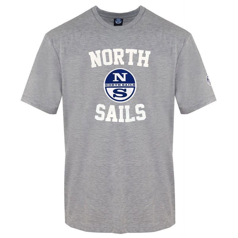 Gray Cotton Men T-Shirt North Sails
