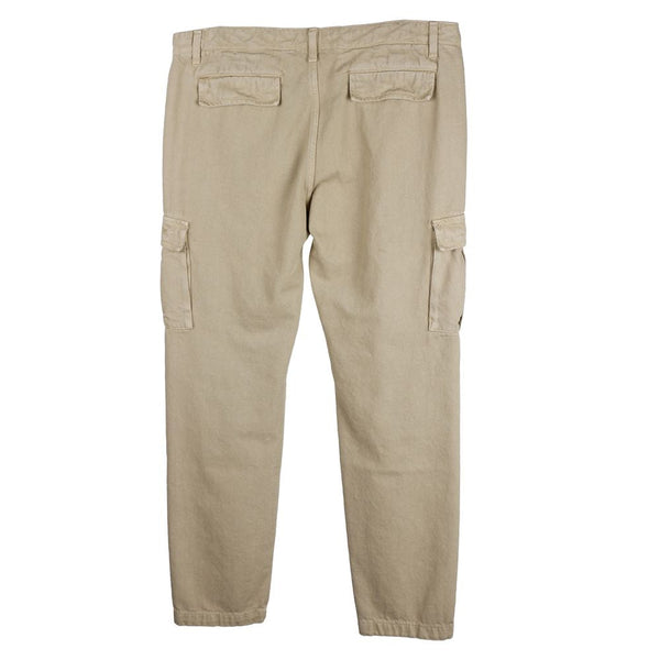Beige Cotton Men Trouser Comme Des Fuckdown