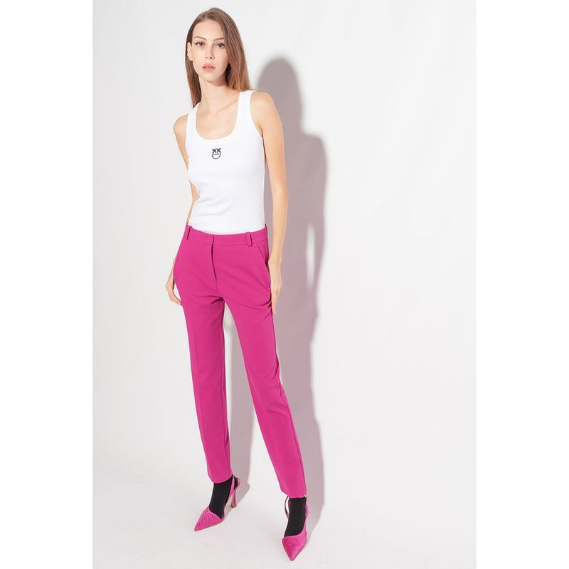 Fuchsia Viscose Jeans & Pant PINKO