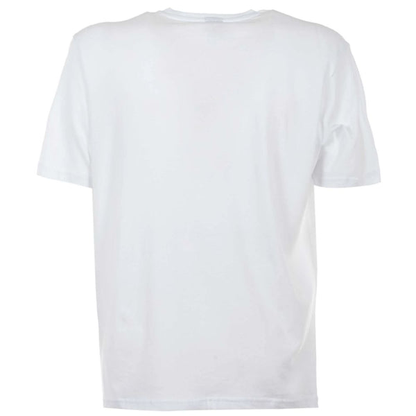 Elegant White Cotton Tee with Bold Blue Logo North Sails