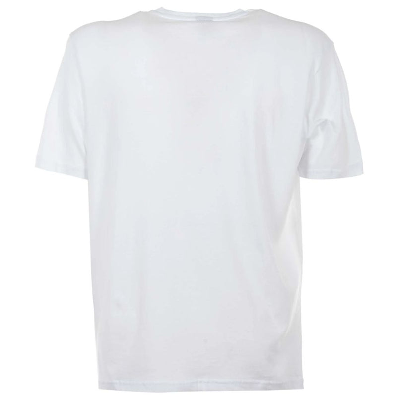 Elegant White Cotton Tee with Bold Blue Logo North Sails