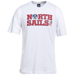 Elegant White Cotton Logo Tee North Sails