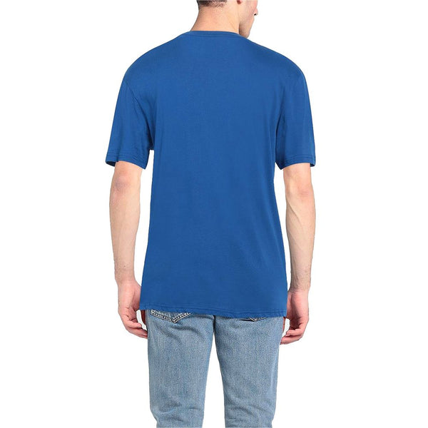 Ocean Blue Cotton Tee with Signature Chest Logo North Sails