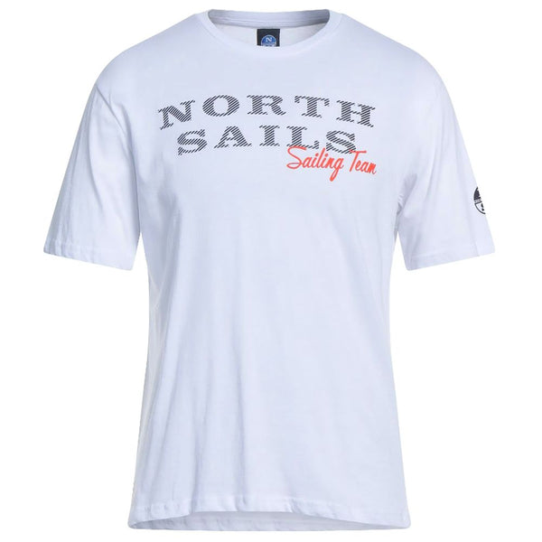Pristine White Rubber Logo Tee North Sails