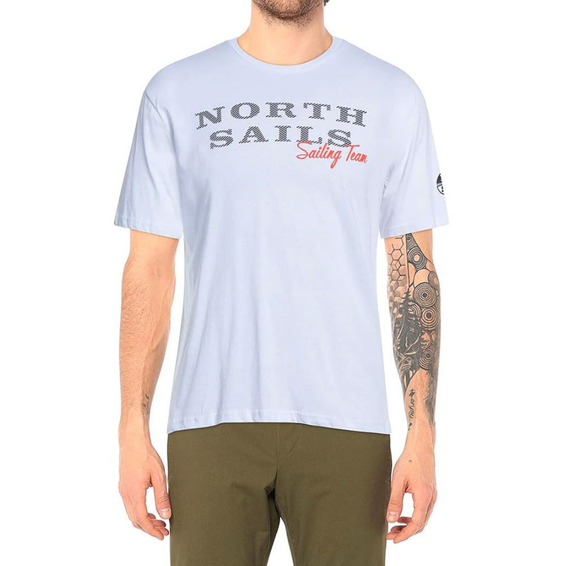 Pristine White Rubber Logo Tee North Sails