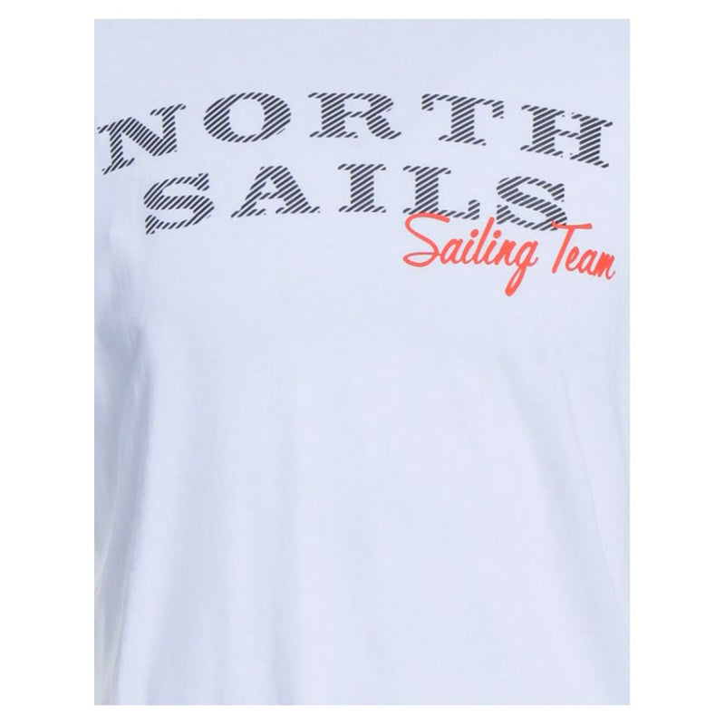 Pristine White Rubber Logo Tee North Sails