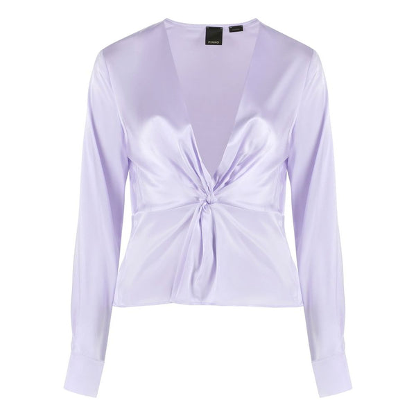 Lilac Silk Elegance Blouse PINKO