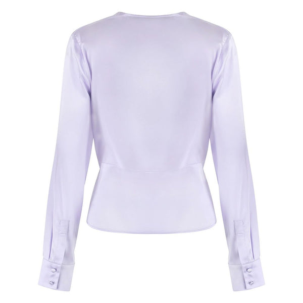 Lilac Silk Elegance Blouse PINKO