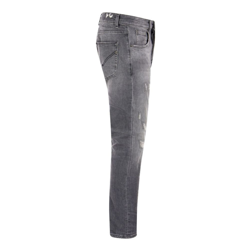 Chic Grey Dian Jeans with Distressed Detailing Dondup