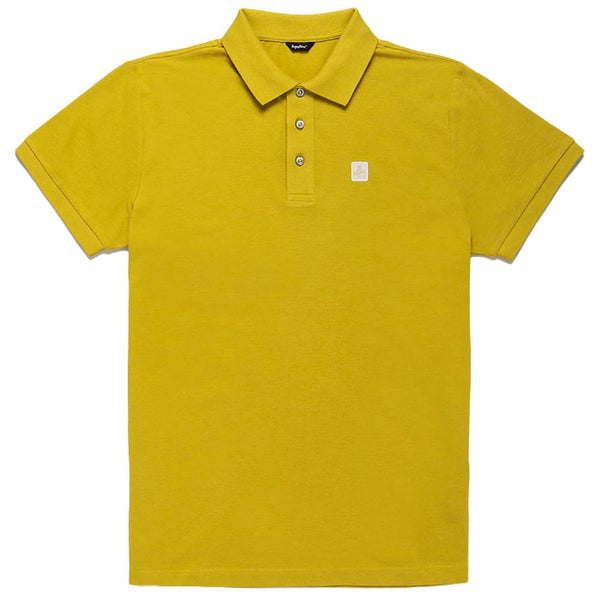 Yellow Cotton Men Polo Refrigiwear