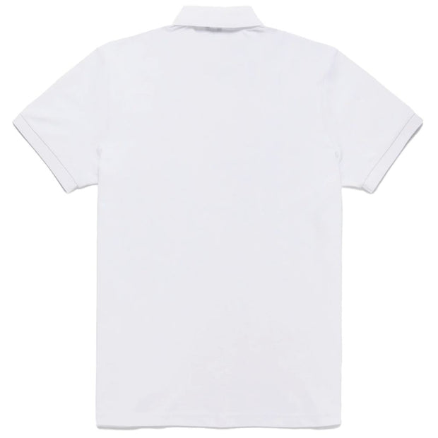 Elegant White Polo with Embroidered Logo Refrigiwear