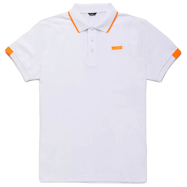 Elegant Contrasting Collar Polo Shirt Refrigiwear