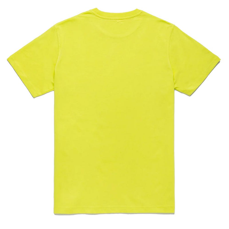 Embossed Logo Cotton T-Shirt in Yellow Refrigiwear