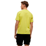 Embossed Logo Cotton T-Shirt in Yellow Refrigiwear