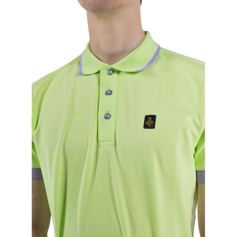 Contrast Collar Cotton Polo Shirt Refrigiwear