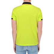 Sunshine Yellow Cotton Polo with Contrast Accents Refrigiwear