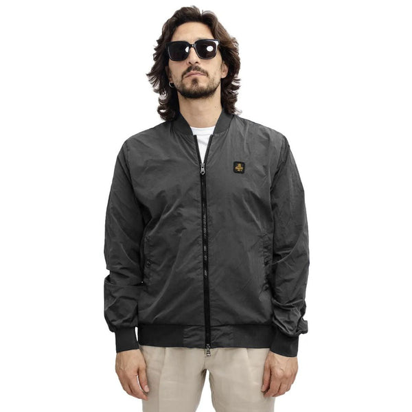 Chic Garment-Dyed Bomber Jacket Refrigiwear