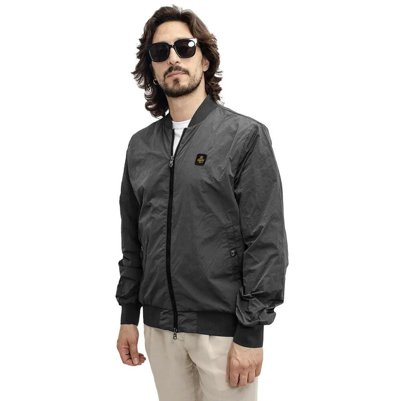 Chic Garment-Dyed Bomber Jacket Refrigiwear