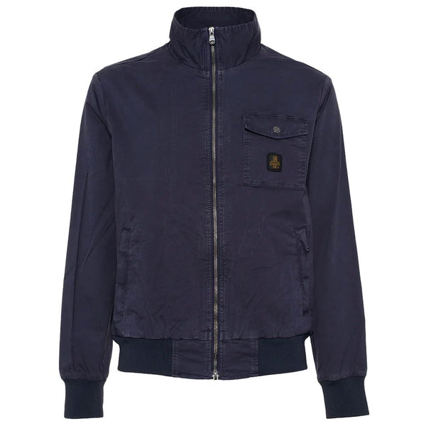 Versatile Blue Bomber Jacket for Men Refrigiwear