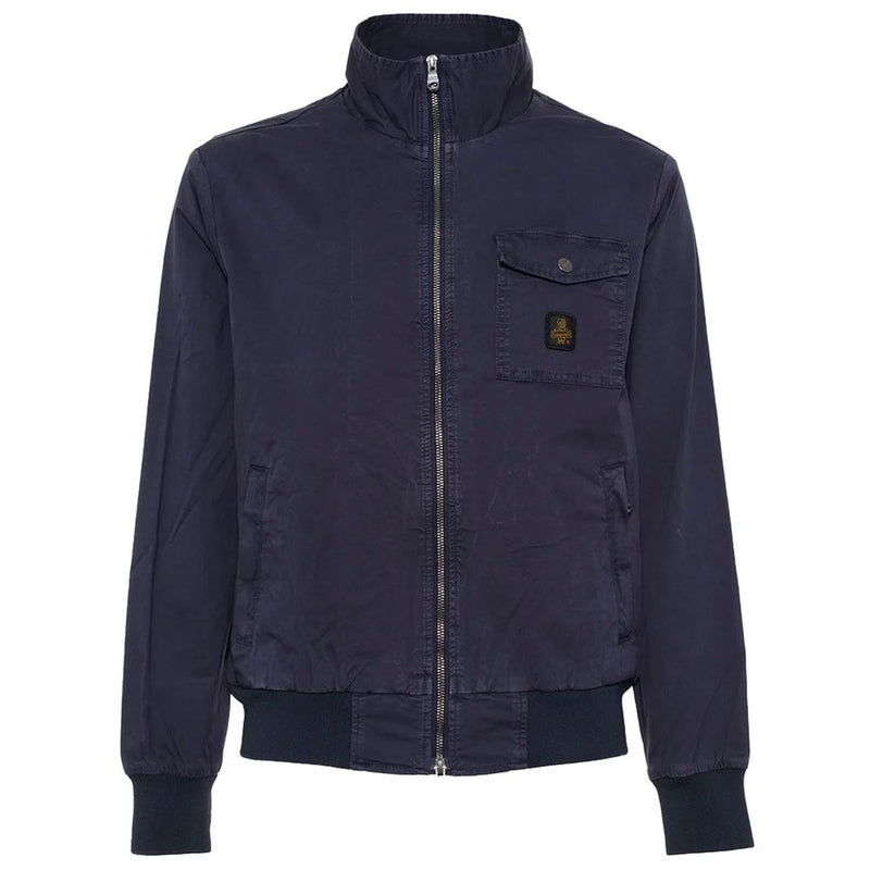 Versatile Blue Bomber Jacket for Men Refrigiwear