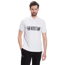 Elegant Cotton-Blend Polo with Glitter Accent La Martina