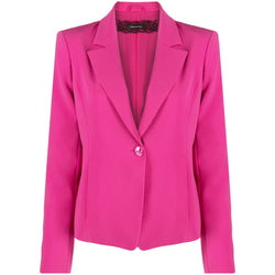 Fuchsia One-Button Stretchy Chic Blazer Patrizia Pepe