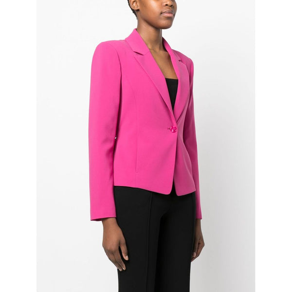 Fuchsia One-Button Stretchy Chic Blazer Patrizia Pepe