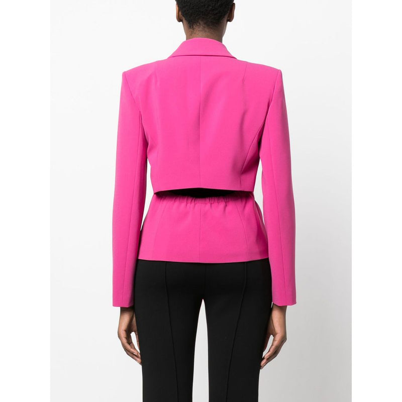 Fuchsia One-Button Stretchy Chic Blazer Patrizia Pepe