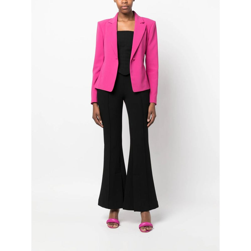 Fuchsia One-Button Stretchy Chic Blazer Patrizia Pepe