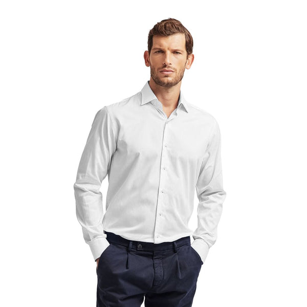 White Cotton Men Shirt Ballantyne