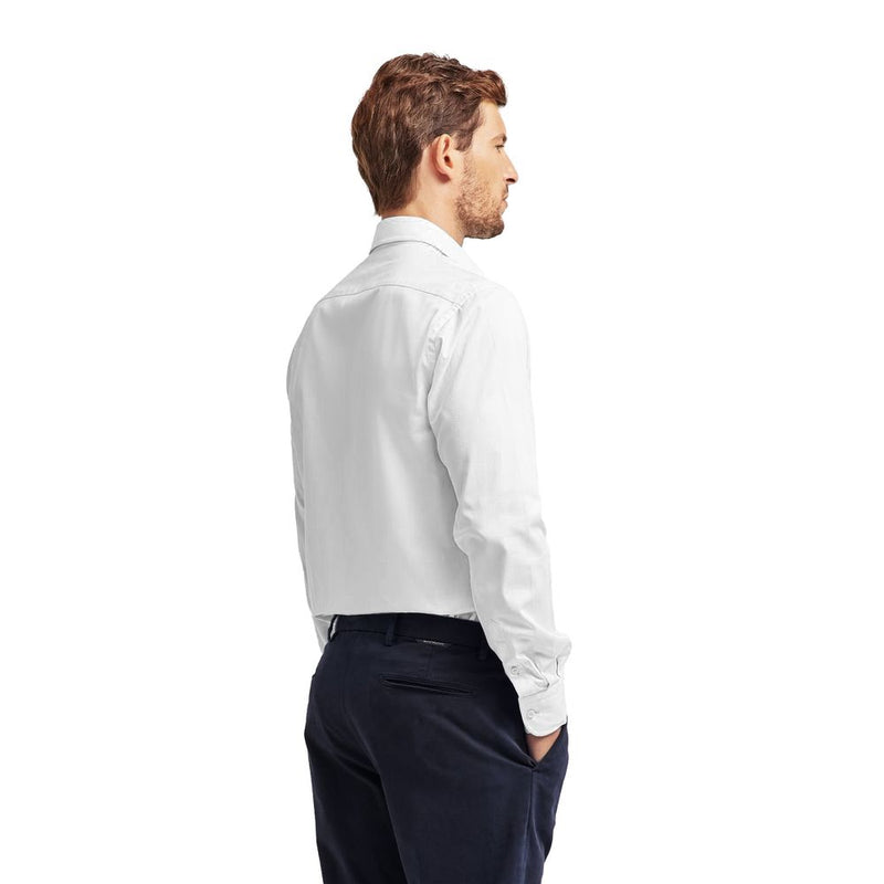 White Cotton Men Shirt Ballantyne