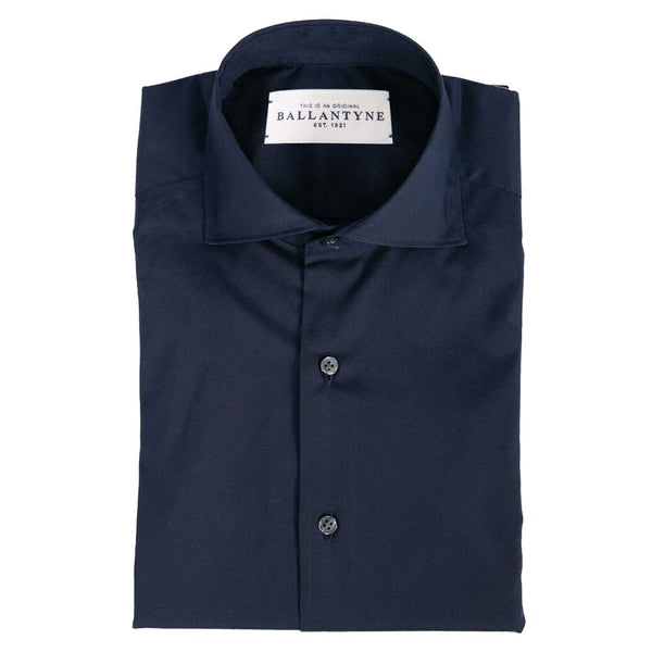 Blue Cotton Men Shirt Ballantyne