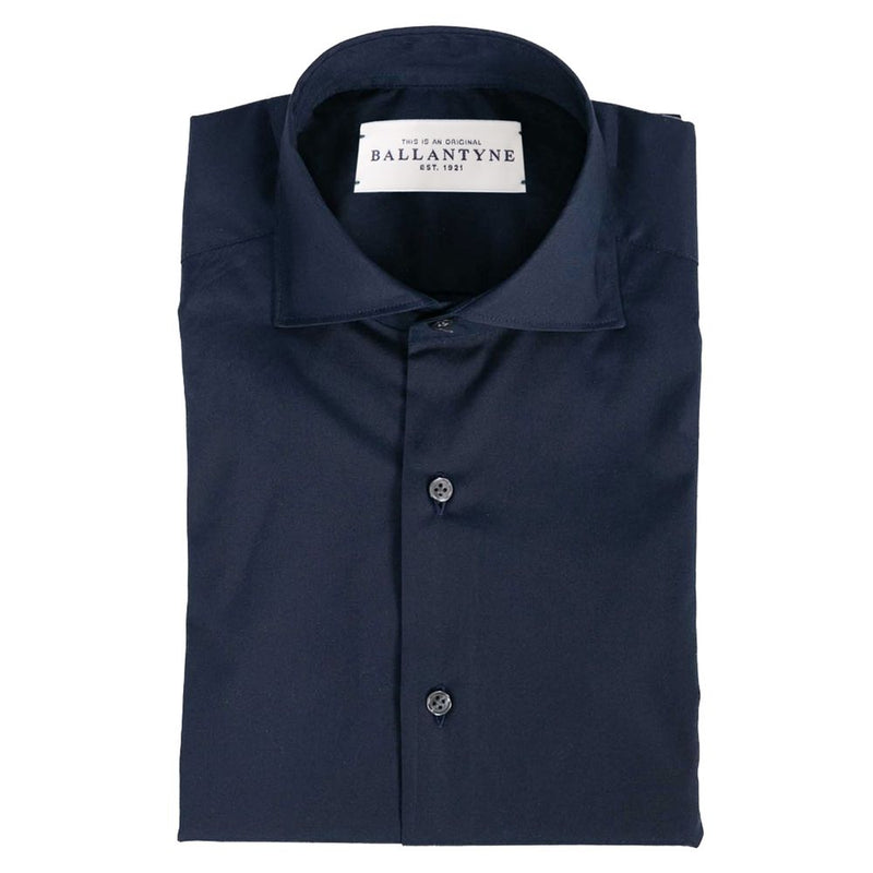 Blue Cotton Men Shirt Ballantyne