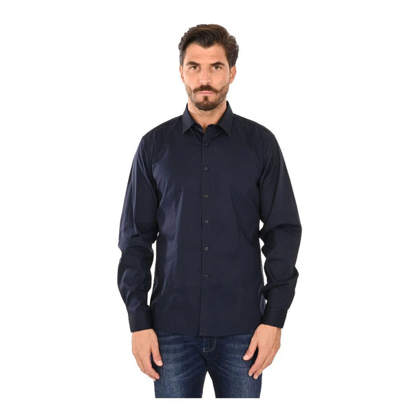 Blue Cotton Men Shirt Ballantyne