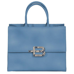 Chic Calfskin Handbag with Magnet Detail Baldinini Trend