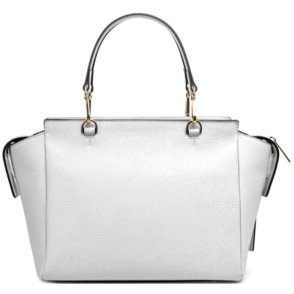 Elegant Textured Calfskin Handbag Baldinini Trend