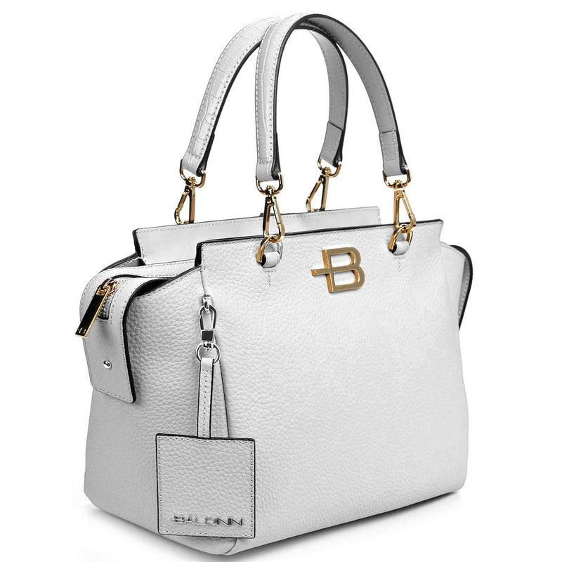 Elegant Textured Calfskin Handbag Baldinini Trend